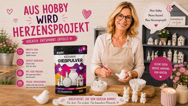 Aus Hobby wird Herzensprojekt – Keramik gießen mit KUPI