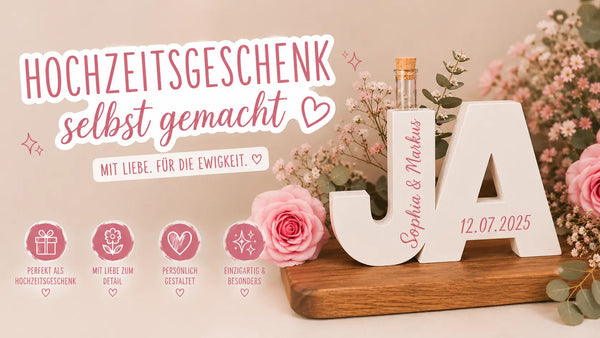 Hochzeitsgeschenk selbst gemacht – Mit Liebe. Für die Ewigkeit.