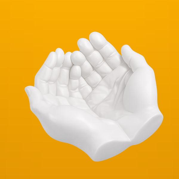 Silikonform Handform