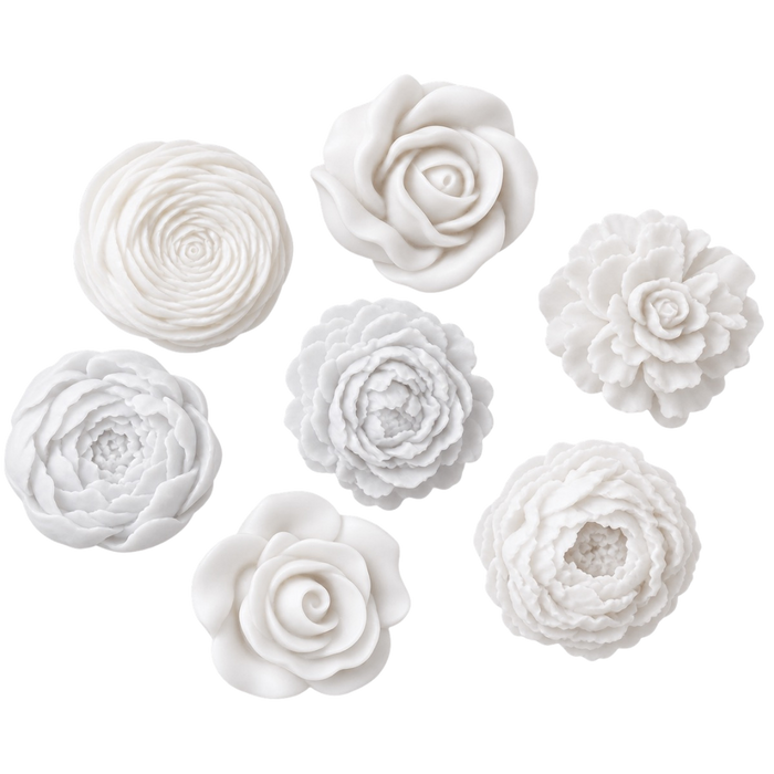 Silikonform Mini-Blumen 7 in 1