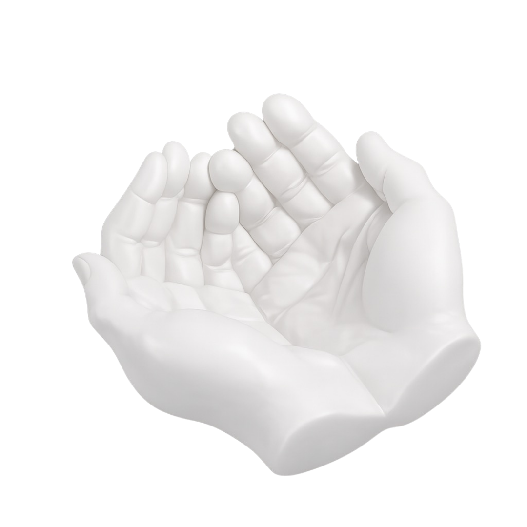 Silikonform Handform