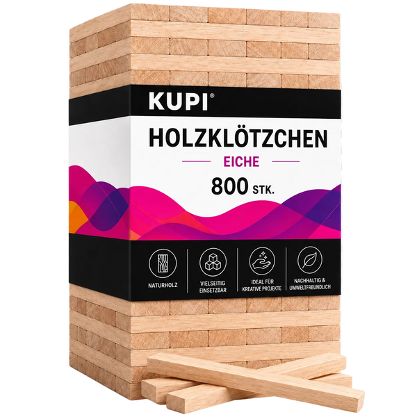 Holzklötzchen Eiche 800Stk.