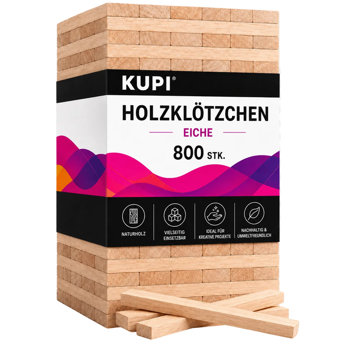 Holzklötzchen Eiche 800Stk.